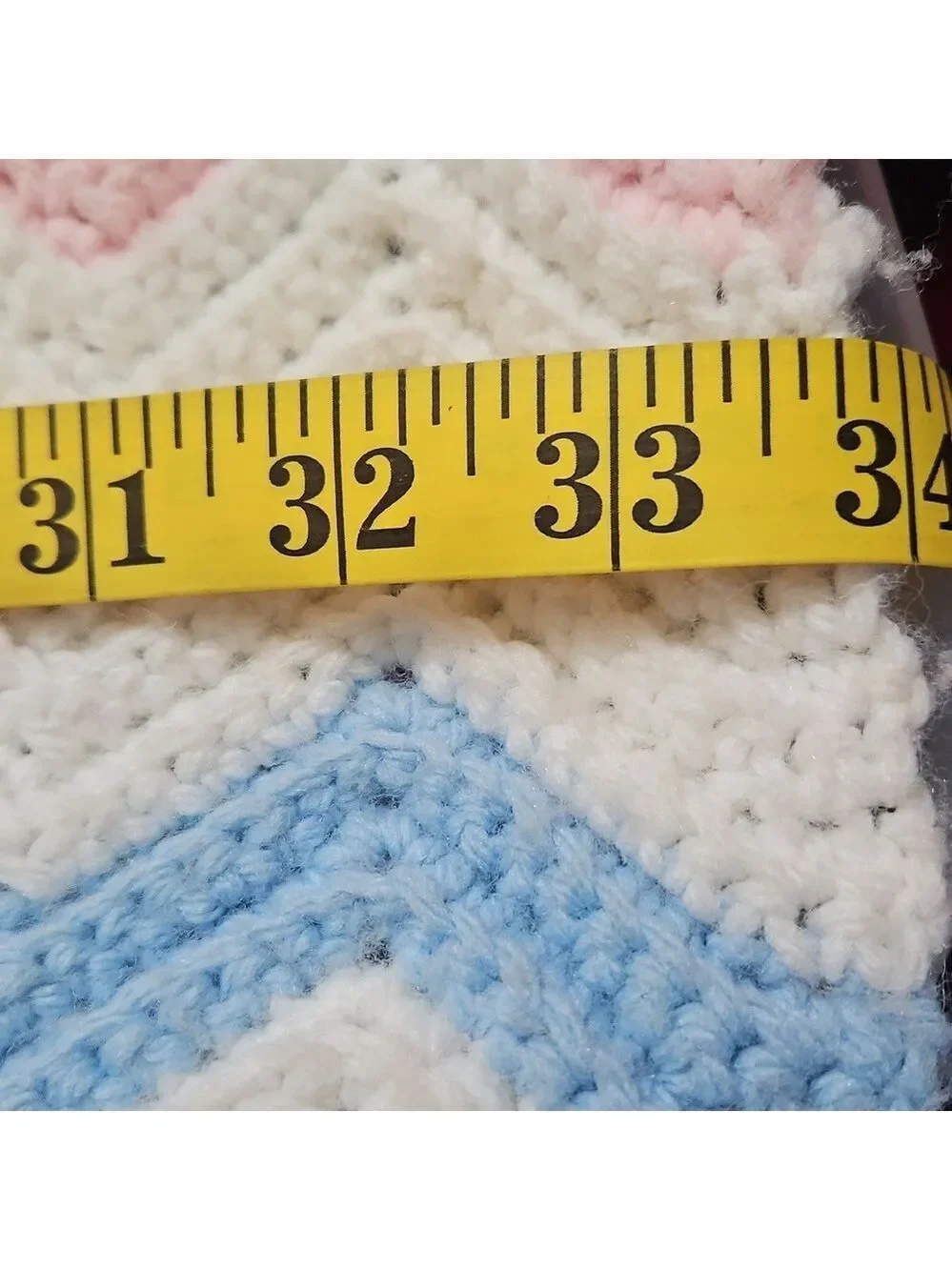 Handmade chevron patterned
